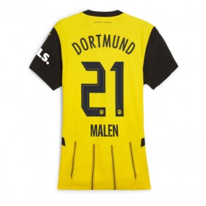 Billiga Borussia Dortmund Donyell Malen #21 Hemmatröja Dam 2024-25 Kortärmad